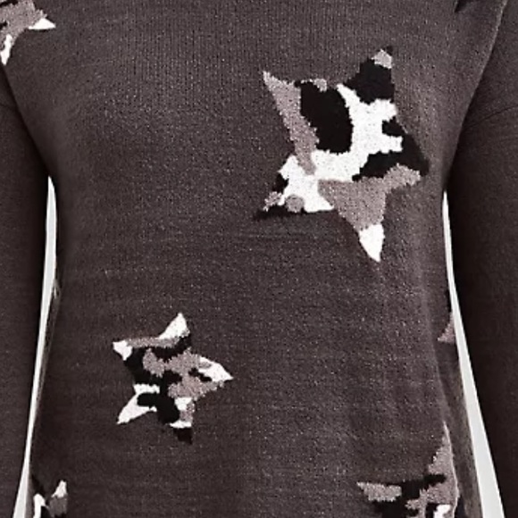 Torrid CREW NECK SWEATER - STARS GREY 2X - Picture 5 of 7